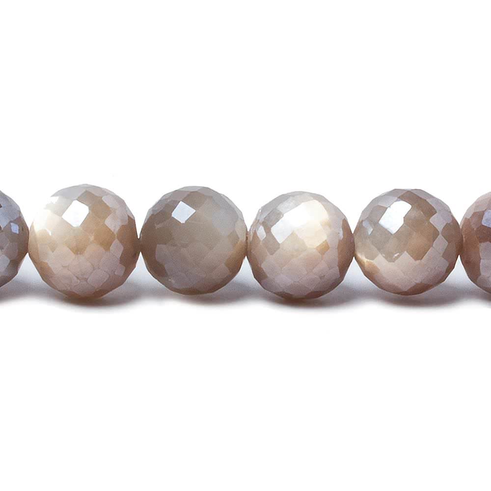 8-9mm Mystic Multi Grey Moonstone faceted rounds 14 inch 39 pieces (ONLINE ORDER ONLY)