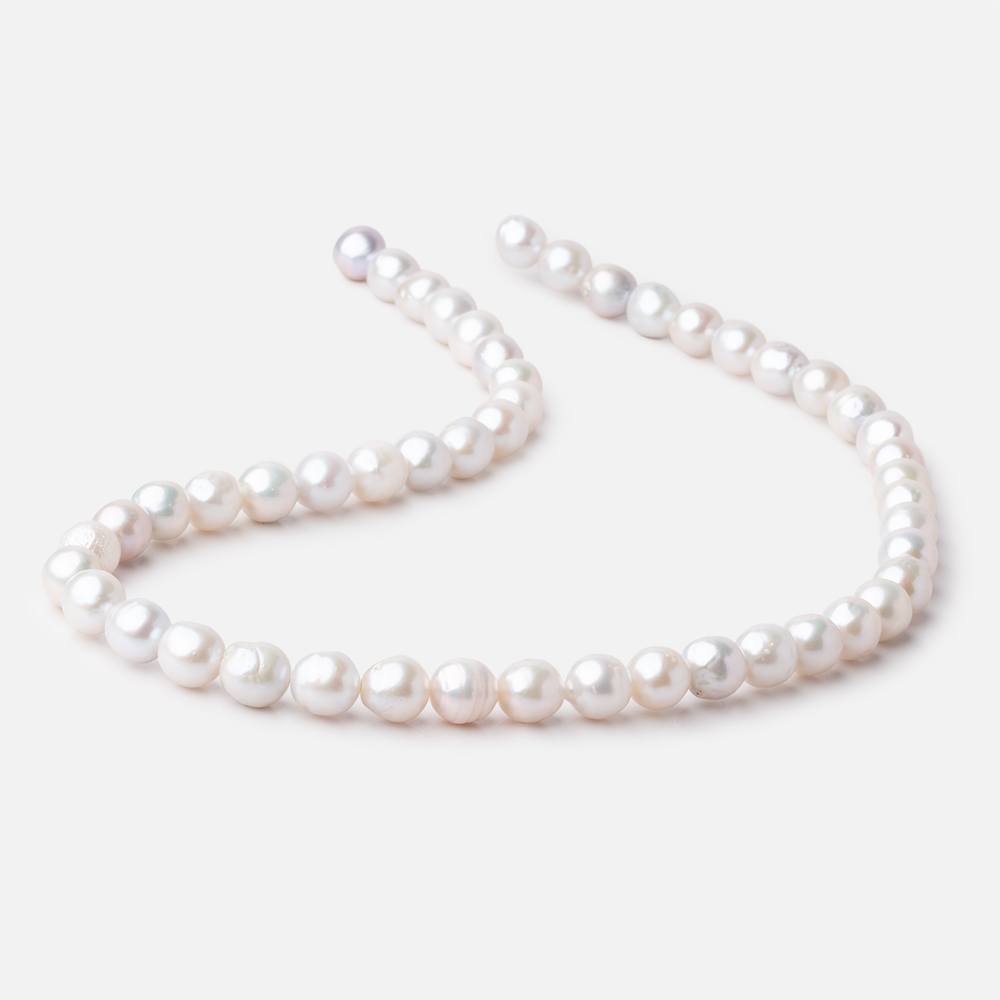 8-9mm Off White Petite Ultra Baroque Freshwater Pearls 16 inch 47 Beads AAA (ONLINE ORDER ONLY)
