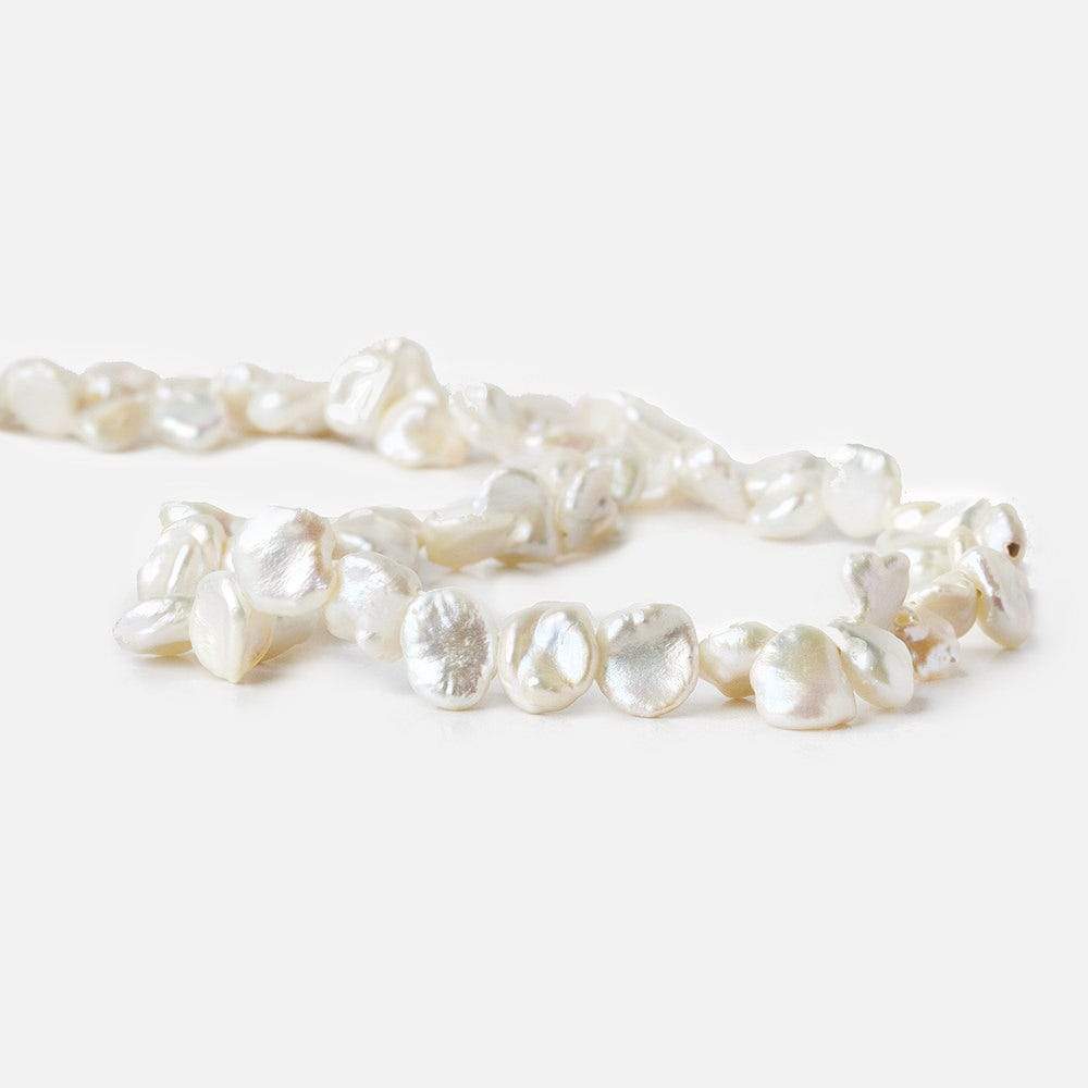 8-9mm Off White Top Drilled Keshi Freshwater Pearls 16 inch 69 pieces (ONLINE ORDER ONLY)