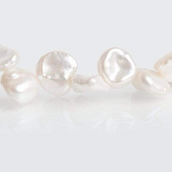 8-9mm Off White Top Drilled Keshi Freshwater Pearls 16 inch 69 pieces (ONLINE ORDER ONLY)