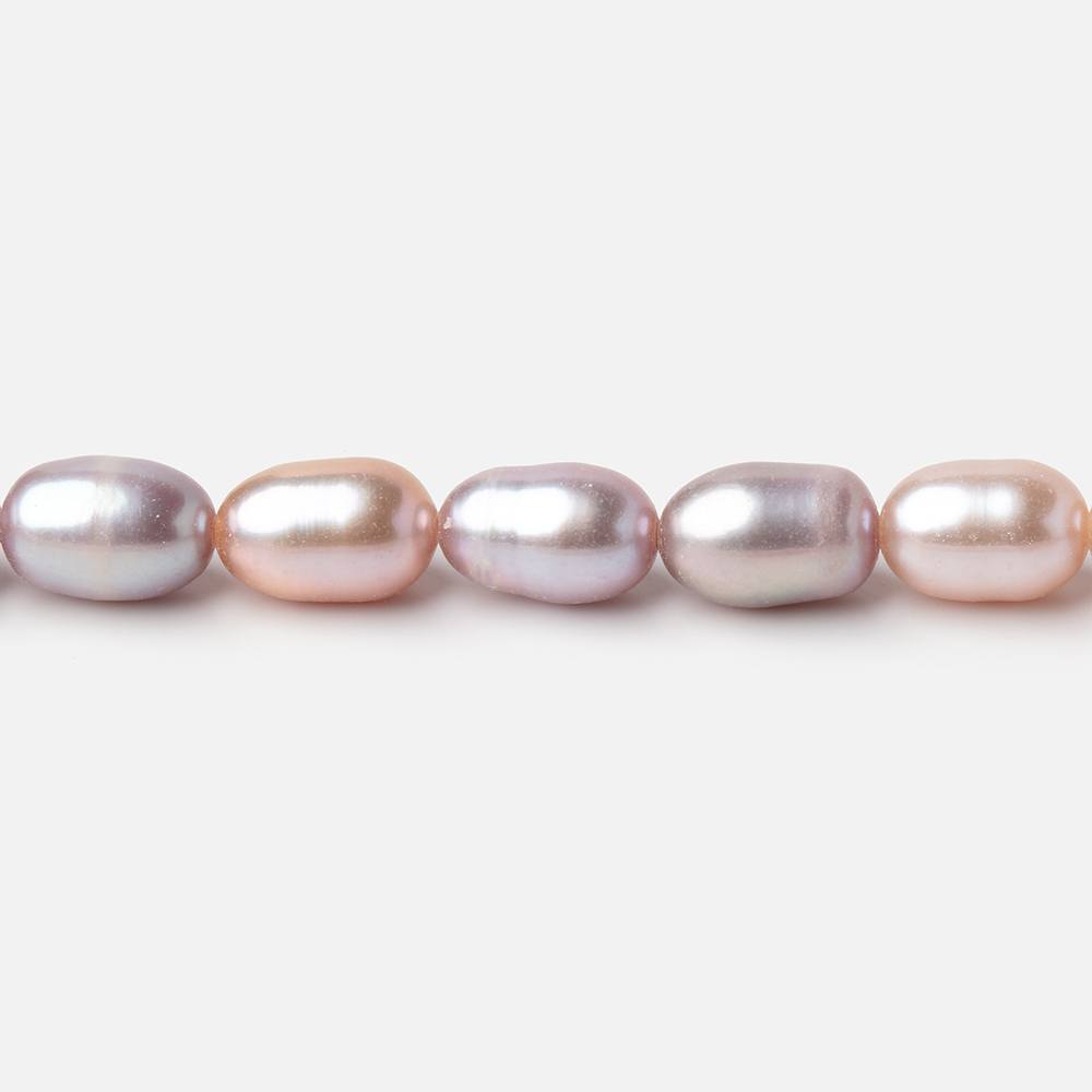 8-9mm Pastel Tri Color Oval Freshwater Pearls 15.5 inch 45 Beads (ONLINE ORDER ONLY)