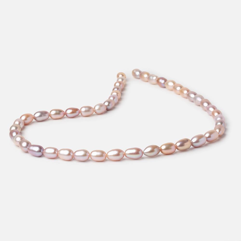 8-9mm Pastel Tri Color Oval Freshwater Pearls 15.5 inch 45 Beads (ONLINE ORDER ONLY)