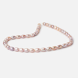 8-9mm Pastel Tri Color Oval Freshwater Pearls 15.5 inch 45 Beads (ONLINE ORDER ONLY)