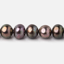 8-9mm Peacock Off Round Freshwater Pearls 15.5 inches 52 Beads (ONLINE ORDER ONLY)