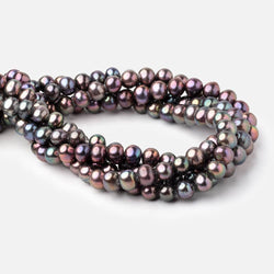 8-9mm Peacock Off Round Freshwater Pearls 15.5 inches 52 Beads (ONLINE ORDER ONLY)