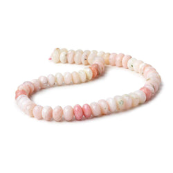 8-9mm Pink Peruvian Opal Faceted Rondelle Beads 14.25 inch 62 pieces (ONLINE ORDER ONLY)