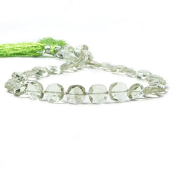 8-9mm Prasiolite faceted pillow beads 14 inch 34 pieces (ONLINE ORDER ONLY)