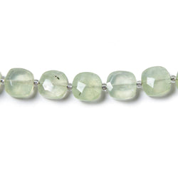8-9mm Prehnite faceted pillow beads 13.5 inch 32 pieces (ONLINE ORDER ONLY)