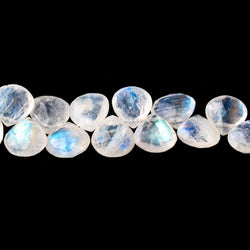 8-9mm Rainbow Moonstone Faceted Heart Beads 8 inch 48 pieces (ONLINE ORDER ONLY)