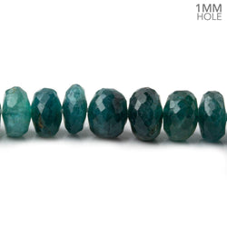 7mm Rare Grandidierite faceted rondelles 1mm drill hole 15.5 inch 80 beads (ONLINE ORDER ONLY)