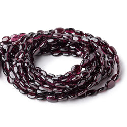 8-9mm Rhodolite Garnet Plain Nugget Beads 16 inch 44 pieces (ONLINE ORDER ONLY)