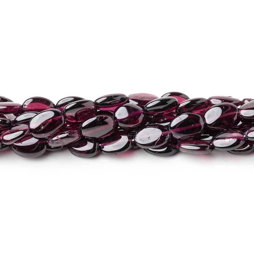 8-9mm Rhodolite Garnet Plain Nugget Beads 16 inch 44 pieces (ONLINE ORDER ONLY)