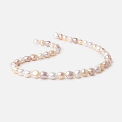 8-9mm Tri-Color Baroque Freshwater Pearls 15.5 inch 42 Beads (ONLINE ORDER ONLY)