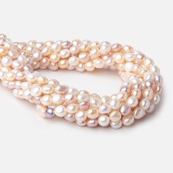 8-9mm Tri-Color Baroque Freshwater Pearls 15.5 inch 42 Beads (ONLINE ORDER ONLY)
