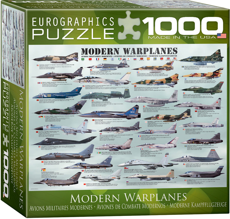 Puzzle: Sea & Land Transportation - Modern Warplanes (ONLINE ORDER ONLY)