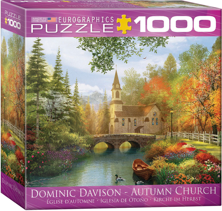 Puzzle: Artist Series - Autumn Church by Dominic Davison (ONLINE ORDER ONLY)