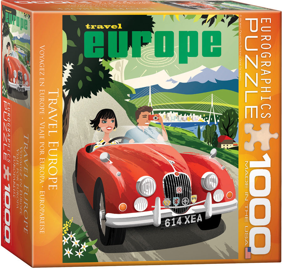 Puzzle: Travel Europe by Michael Crampton (ONLINE ORDER ONLY)