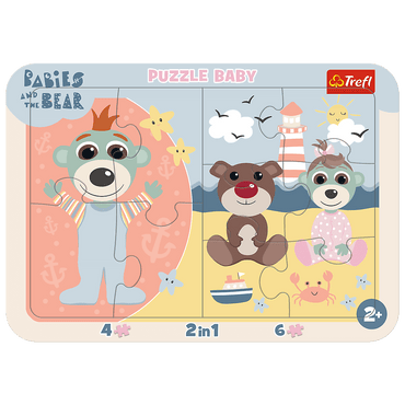 Trefl Baby Frame Babies & The Bear Cute Babies 15 Piece Puzzle (ONLINE ORDER ONLY)