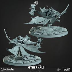 3D Printed Cast n Play Flying Kardan Aethernals Collection 28mm 32mm D&D (Online Only)