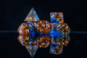 Ice and Fire Shattered Glass Dice Set (ONLINE ORDER ONLY)