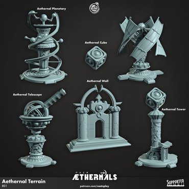 3D Printed Cast n Play Aethernal Terrain Aethernals Collection 28mm 32mm D&D (Online Only)