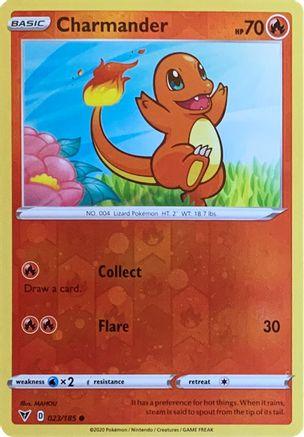 Charmander (023/185) (Reverse Cosmos Holo) [Sword & Shield: Vivid Voltage] (Online Only)