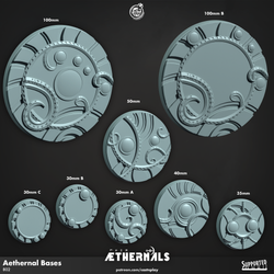 3D Printed Cast n Play Aethernal Bases Aethernals Collection 28mm 32mm D&D (Online Only)