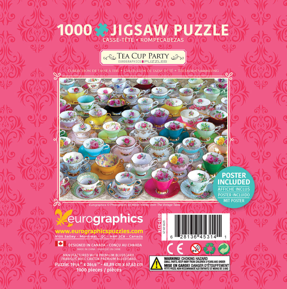 Puzzle: Tea Cup Party Tin (ONLINE ORDER ONLY)
