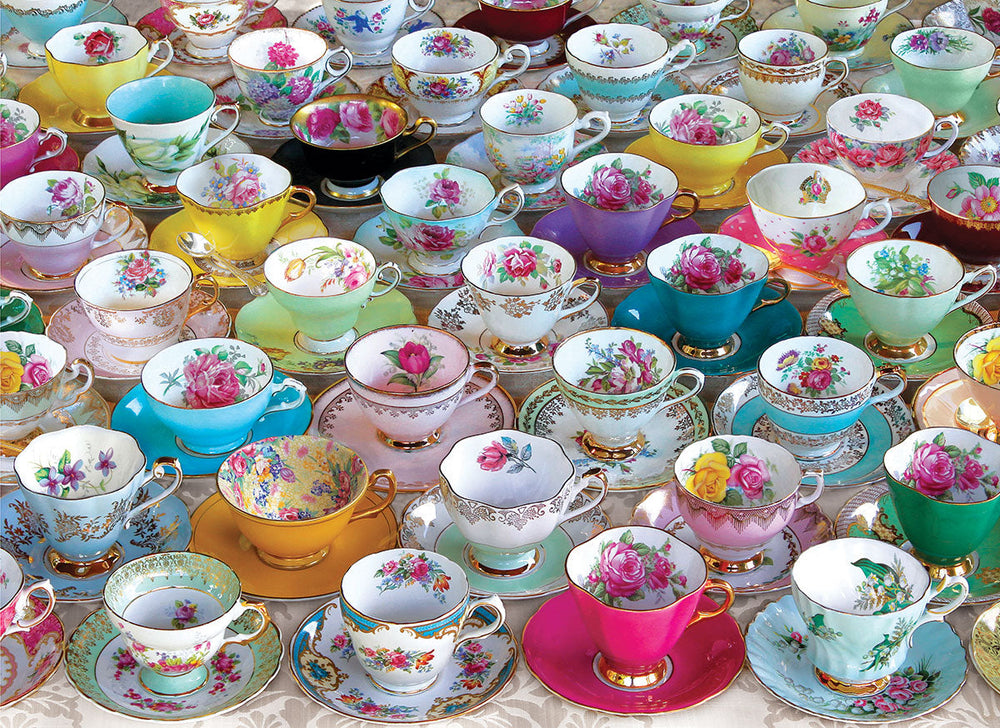 Puzzle: Tea Cup Party Tin (ONLINE ORDER ONLY)