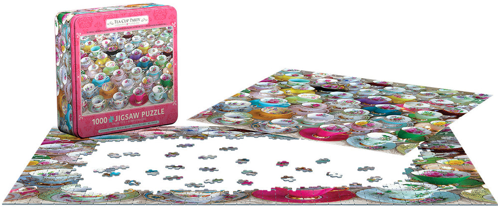 Puzzle: Tea Cup Party Tin (ONLINE ORDER ONLY)