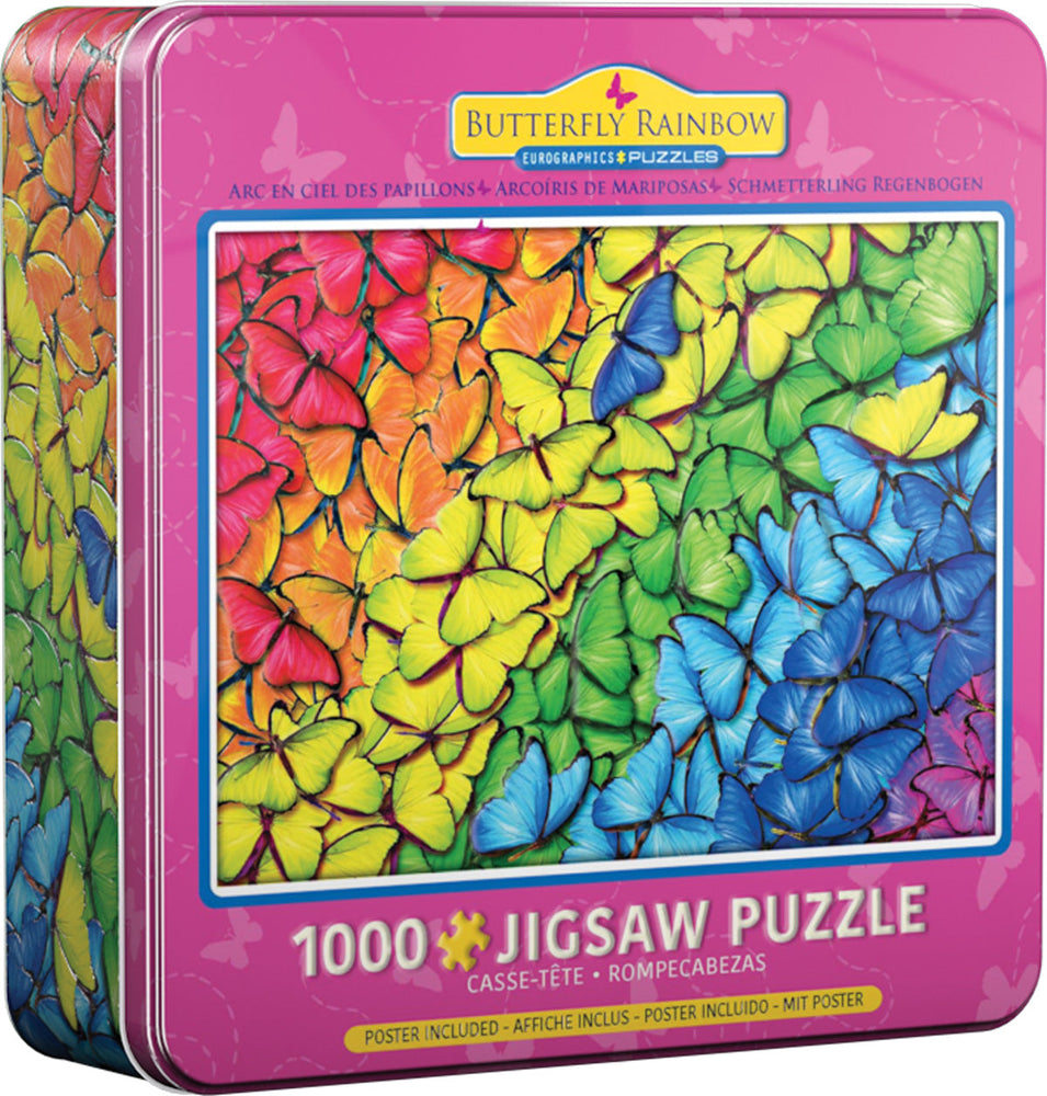 Puzzle: Butterfly Rainbow Tin (ONLINE ORDER ONLY)