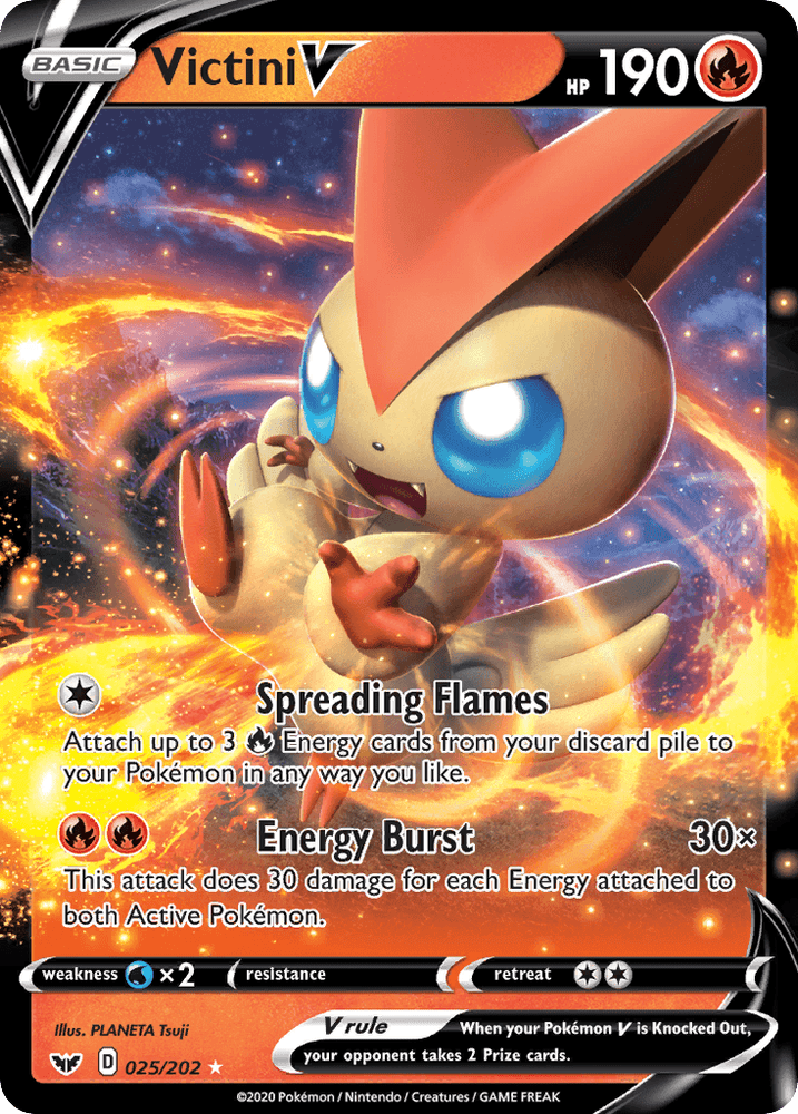 Victini V (025/202) [Sword & Shield: Base Set] (Online Only)