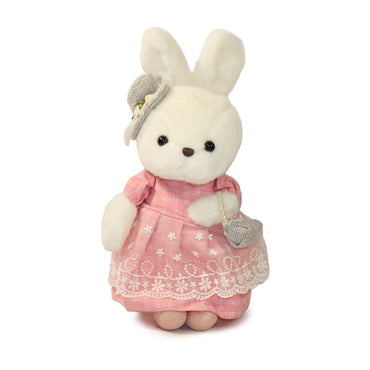 11-inch White Maisie Rabbit with Pink Dress (ONLINE ORDER ONLY)
