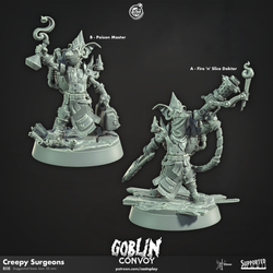3D Printed Cast n Play Creepy Surgeons The Goblin Convoy 28mm 32mm D&D (Online Only)
