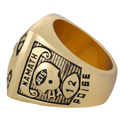 New York Jets Super Bowl III Championship Ring & Trophy Set   – Replica Collectible Gift for Fans