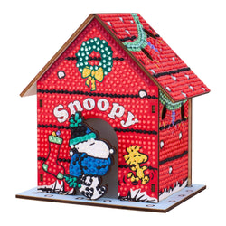 Diamond Art Club – Gem House: The Peanuts Holiday 3D Snoopy Diamond Painting Model (Round Drill, 5.4" x 4.9" x 3") (ONLINE ORDER ONLY)