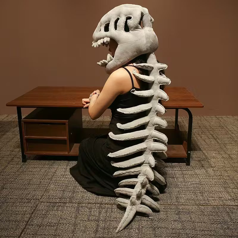 120 CENTIMETER (47 INCH) LONG DINOSAUR SKELETON PLUSH COSTUME (ONLINE ORDER ONLY)