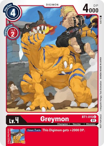 Greymon [BT1-015] (Tamer Party Vol. 3) [Release Special Booster Promos] (ONLINE ORDER ONLY)
