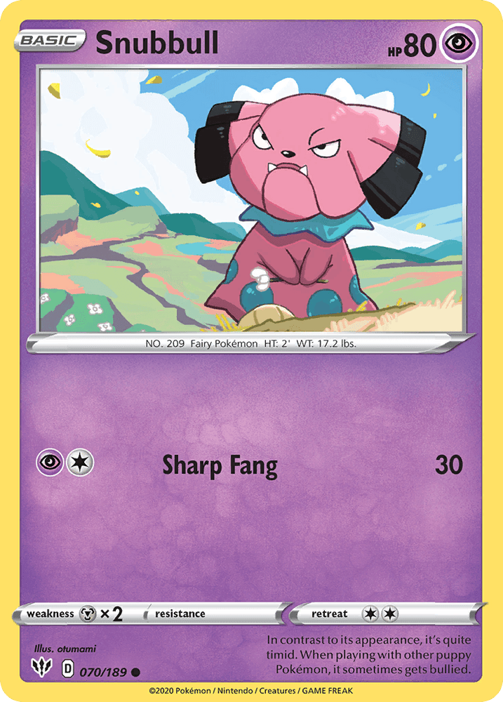 Snubbull (070/189) [Sword & Shield: Darkness Ablaze] (Online Only)