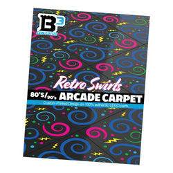 Custom 80's and 90's Arcade Carpet 6x6 Tiles (Swirls) Pack of 10 made with LEGO parts (Online Order Only)