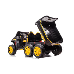 24V 6 Wheeler Freddo Tractor Trailer 2 Seater Ride-on with Dump Cart and Parental Remote (ONLINE ORDER ONLY)