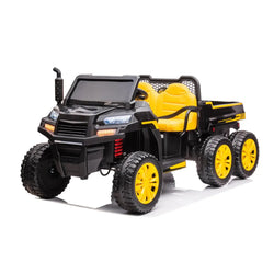 24V 6 Wheeler Freddo Tractor Trailer 2 Seater Ride-on with Dump Cart and Parental Remote (ONLINE ORDER ONLY)