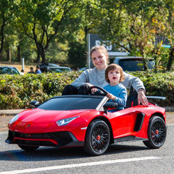 24V Lamborghini Aventador 2 Seater Ride On Car for Kids: Advanced Brushless Motor & Differential for High-Octane Fun (ONLINE ORDER ONLY)