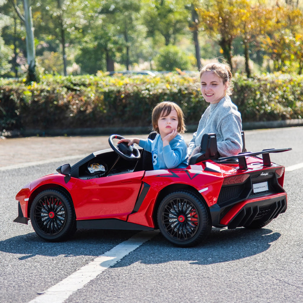 24V Lamborghini Aventador 2 Seater Ride On Car for Kids: Advanced Brushless Motor & Differential for High-Octane Fun (ONLINE ORDER ONLY)