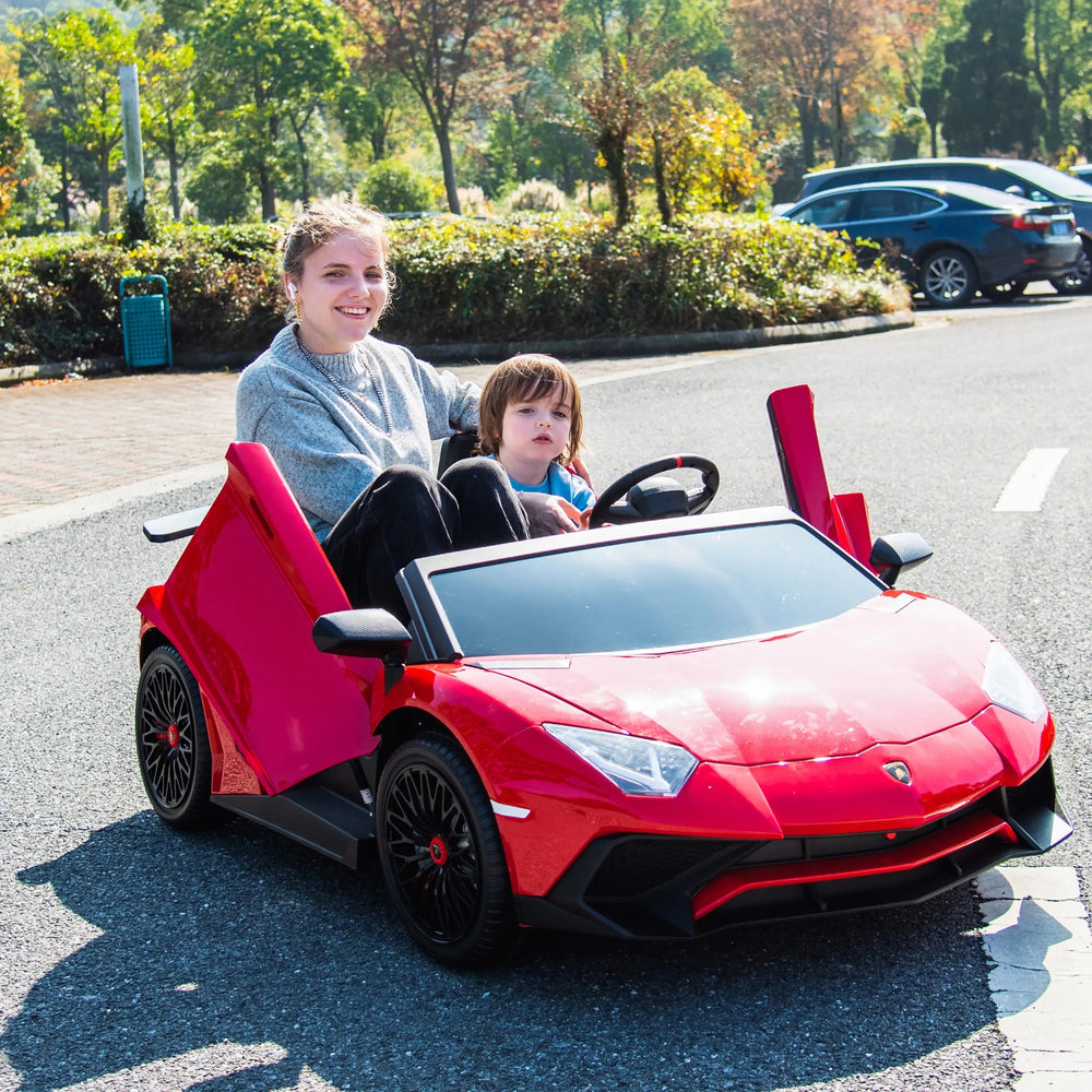 24V Lamborghini Aventador 2 Seater Ride On Car for Kids: Advanced Brushless Motor & Differential for High-Octane Fun (ONLINE ORDER ONLY)