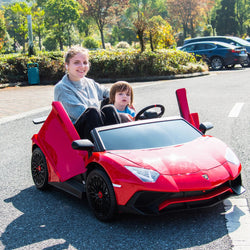 24V Lamborghini Aventador 2 Seater Ride On Car for Kids: Advanced Brushless Motor & Differential for High-Octane Fun (ONLINE ORDER ONLY)