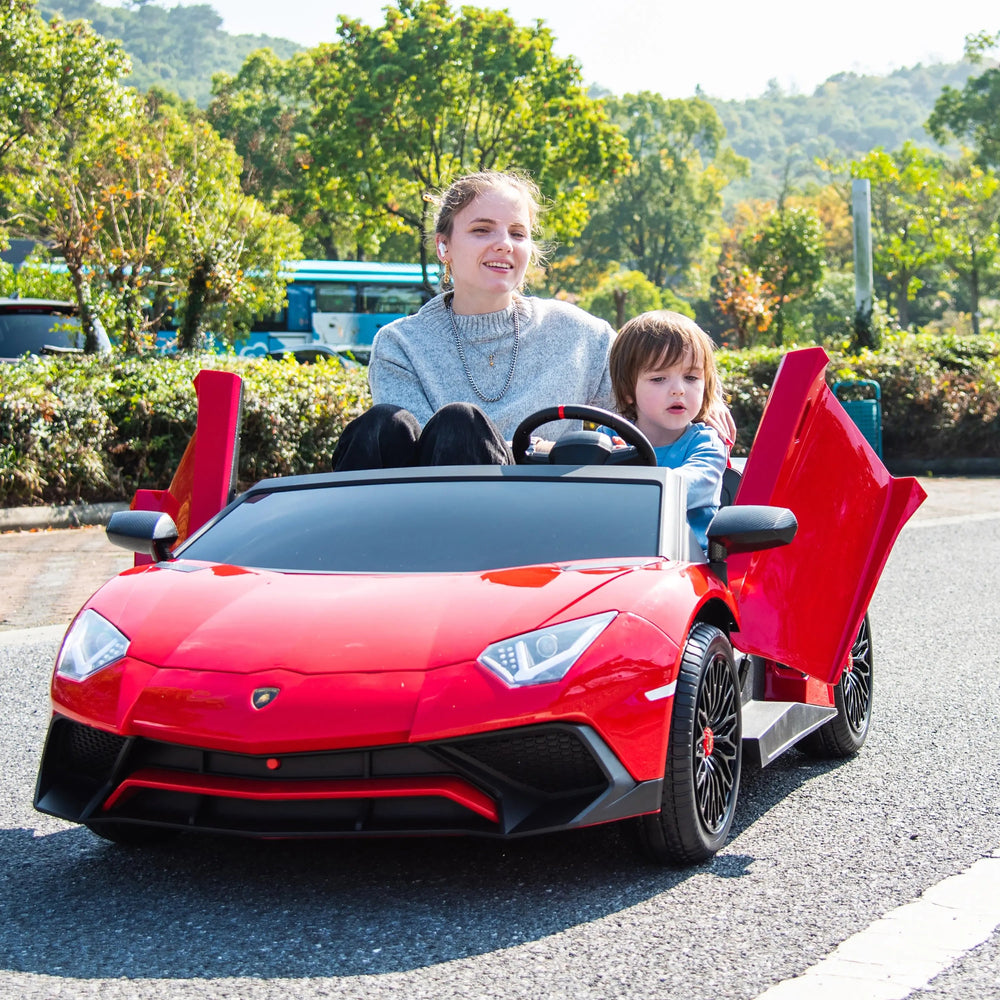 24V Lamborghini Aventador 2 Seater Ride On Car for Kids: Advanced Brushless Motor & Differential for High-Octane Fun (ONLINE ORDER ONLY)