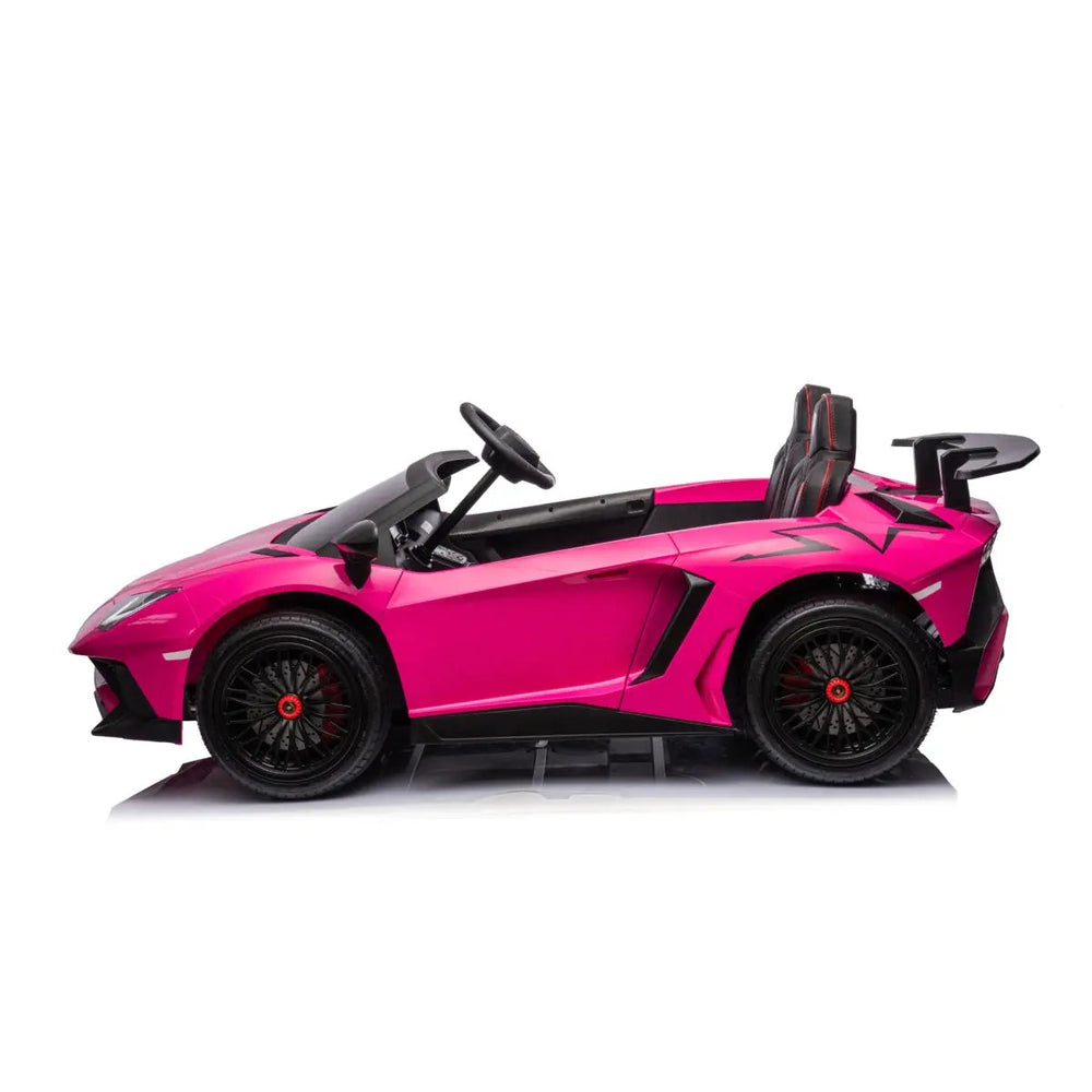 24V Lamborghini Aventador 2 Seater Ride On Car for Kids: Advanced Brushless Motor & Differential for High-Octane Fun (ONLINE ORDER ONLY)