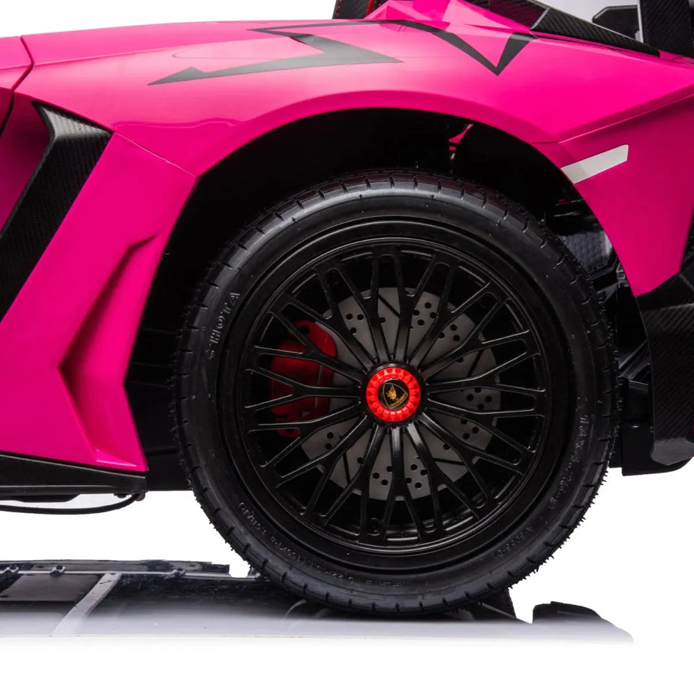 24V Lamborghini Aventador 2 Seater Ride On Car for Kids: Advanced Brushless Motor & Differential for High-Octane Fun (ONLINE ORDER ONLY)