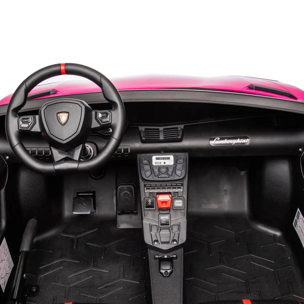 24V Lamborghini Aventador 2 Seater Ride On Car for Kids: Advanced Brushless Motor & Differential for High-Octane Fun (ONLINE ORDER ONLY)